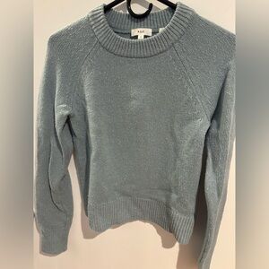 ALC Frankie wool cashmere crew neck sweater in zenith blue size xs